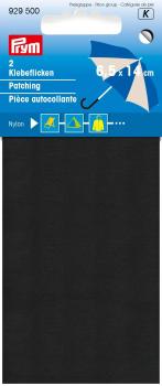Prym Klebeflicken Nylon, 2 Stück, 6,5 x 14 cm, schwarz 929500